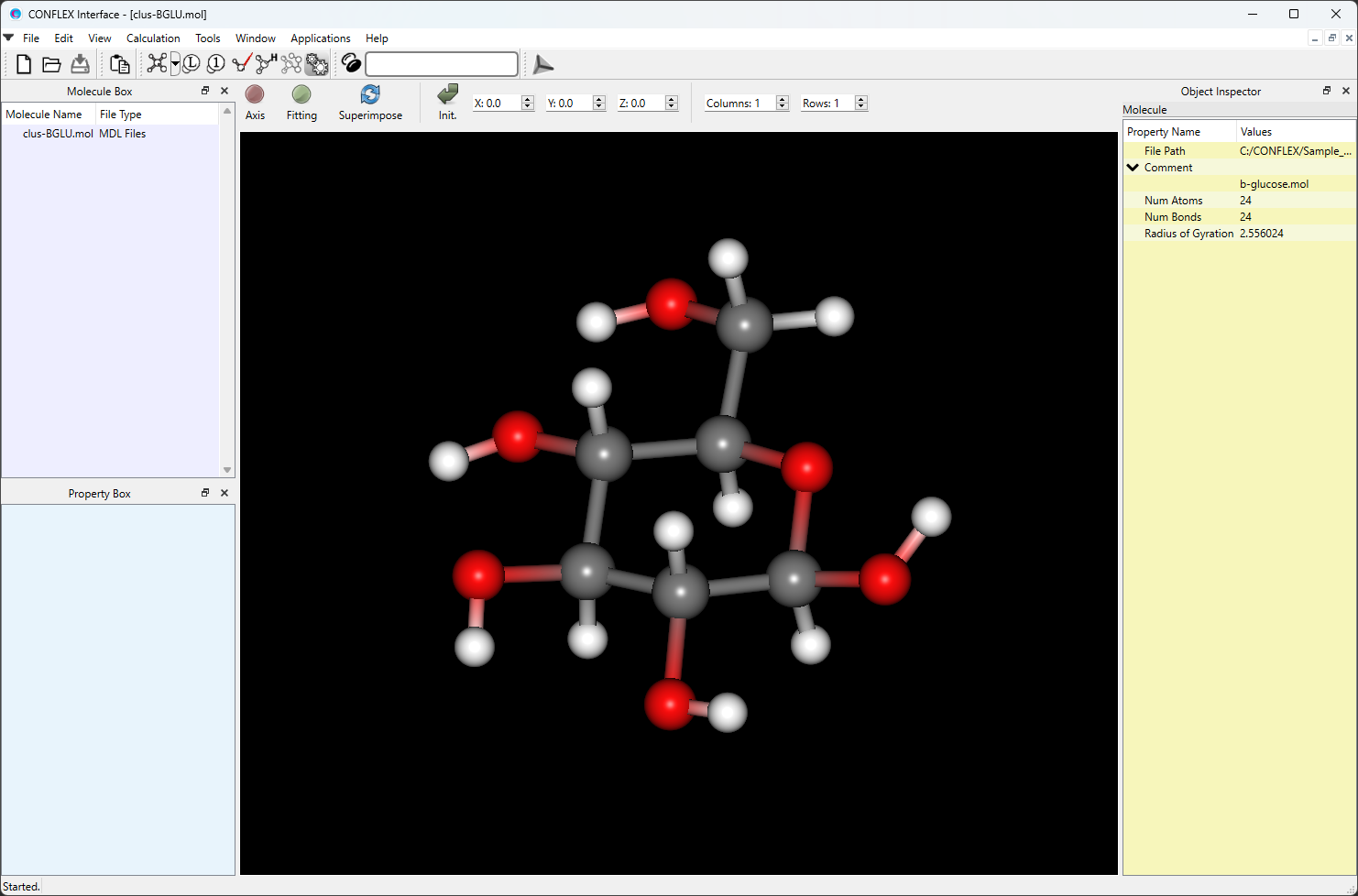 Interface beta-Glucose