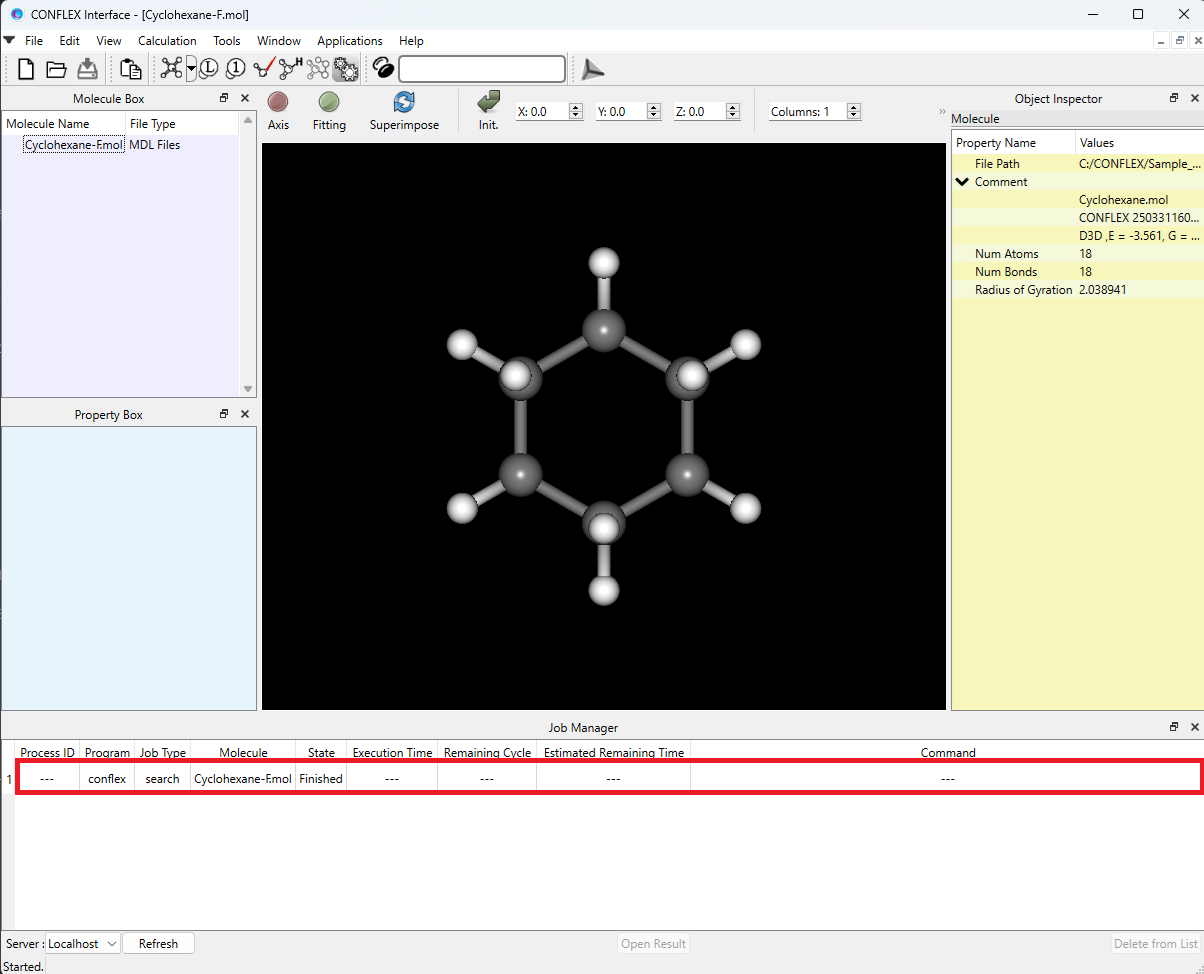 Job Manager Conf. Search