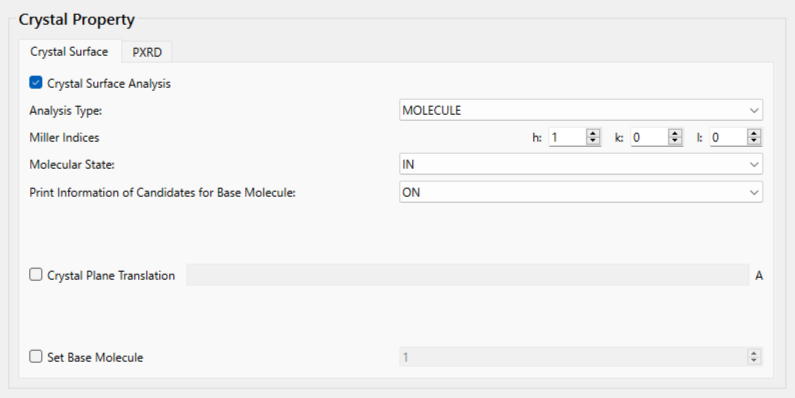 Surface Base Info On