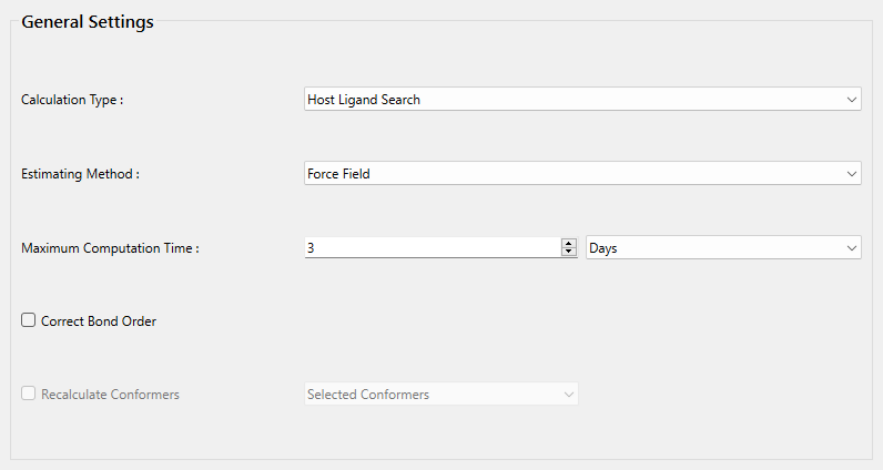 General Settings HL Search