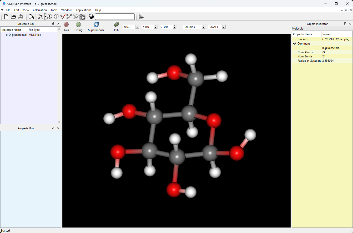 Interface beta-D-Glucose